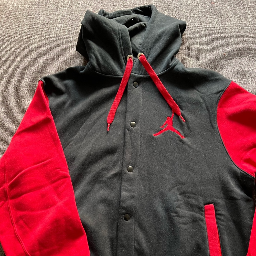 Michael Jordan mens button down hooded sweatshirt